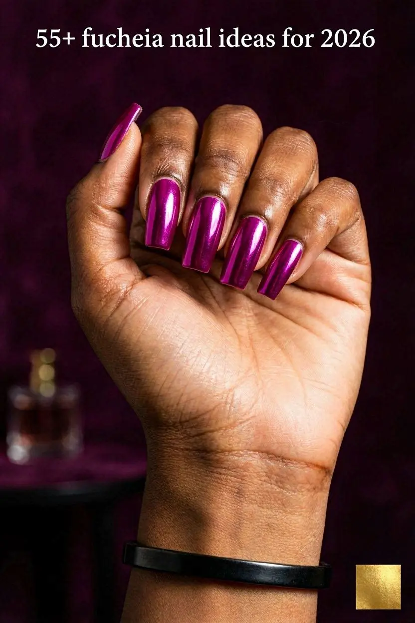 How to Style Fuchsia Nails with Your Outfits