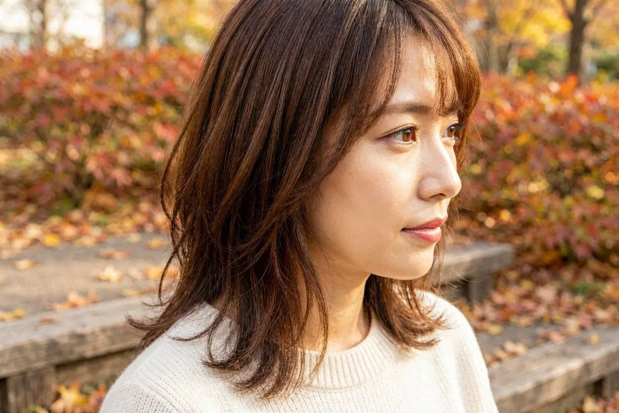 Layered Medium Brown Haircut