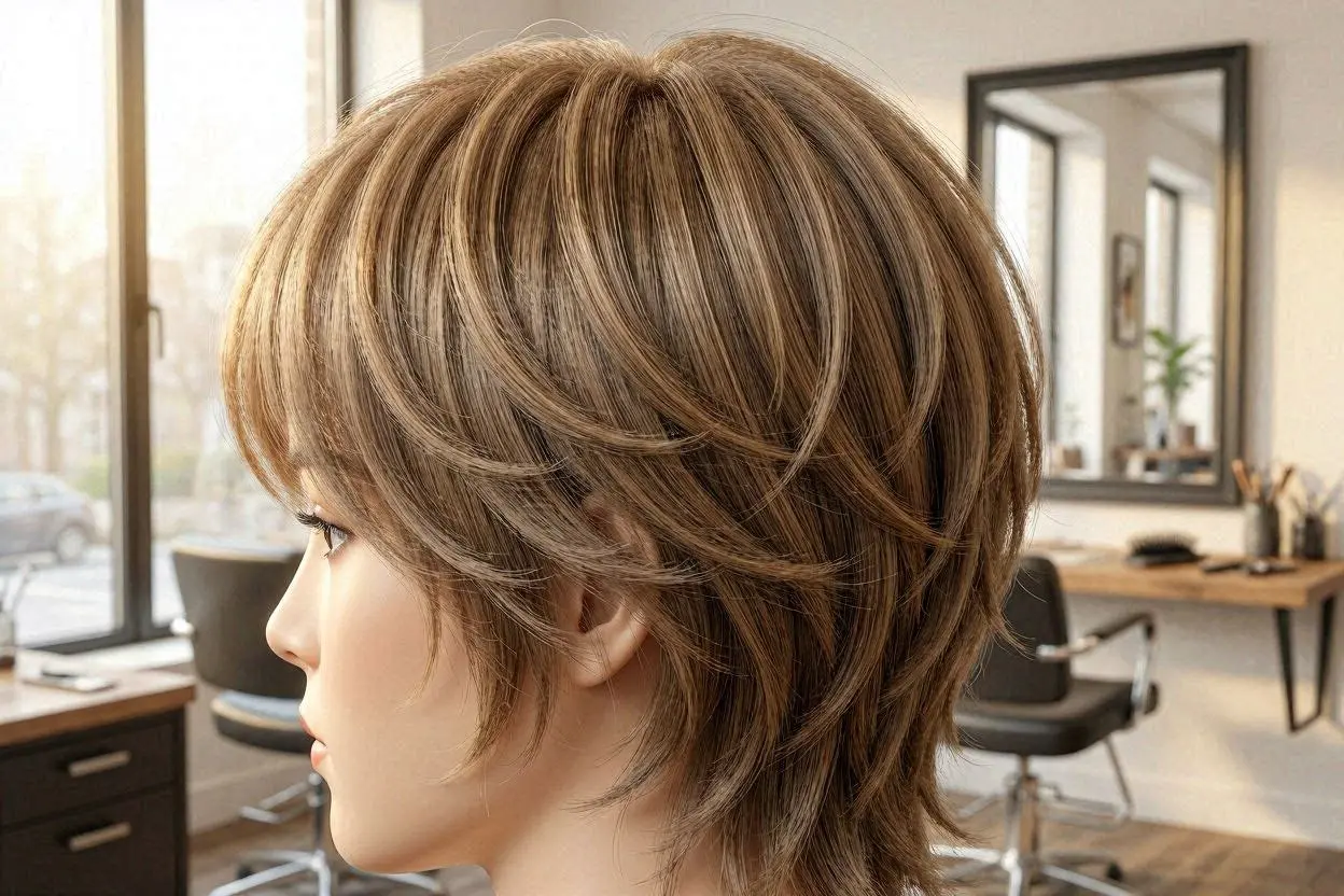 Light Brown Layered Hair