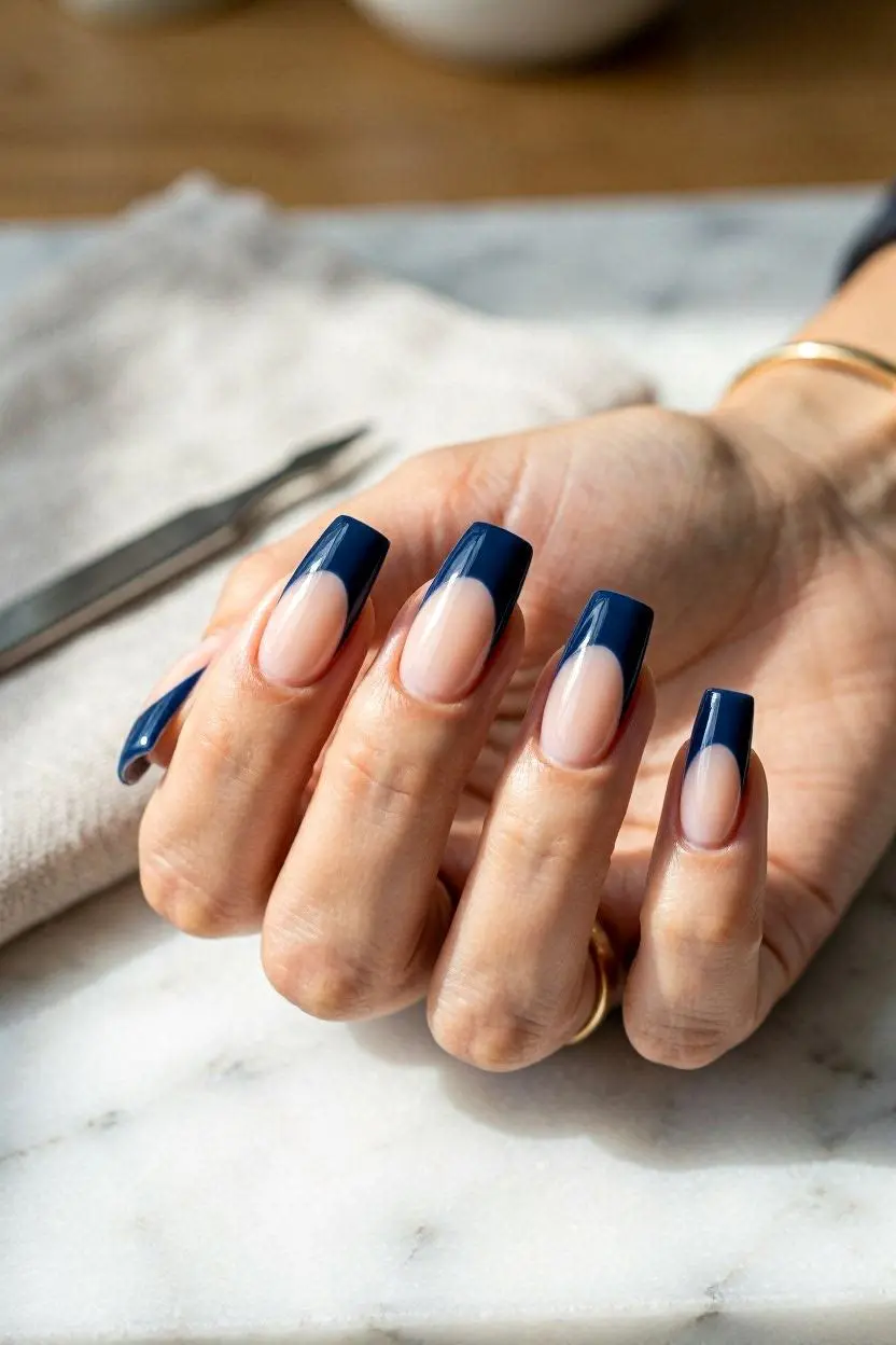 Long French Nail Designs