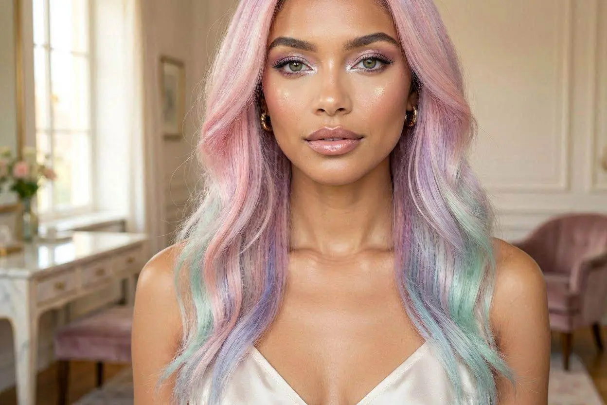 Long Hair Pretty in Pastels
