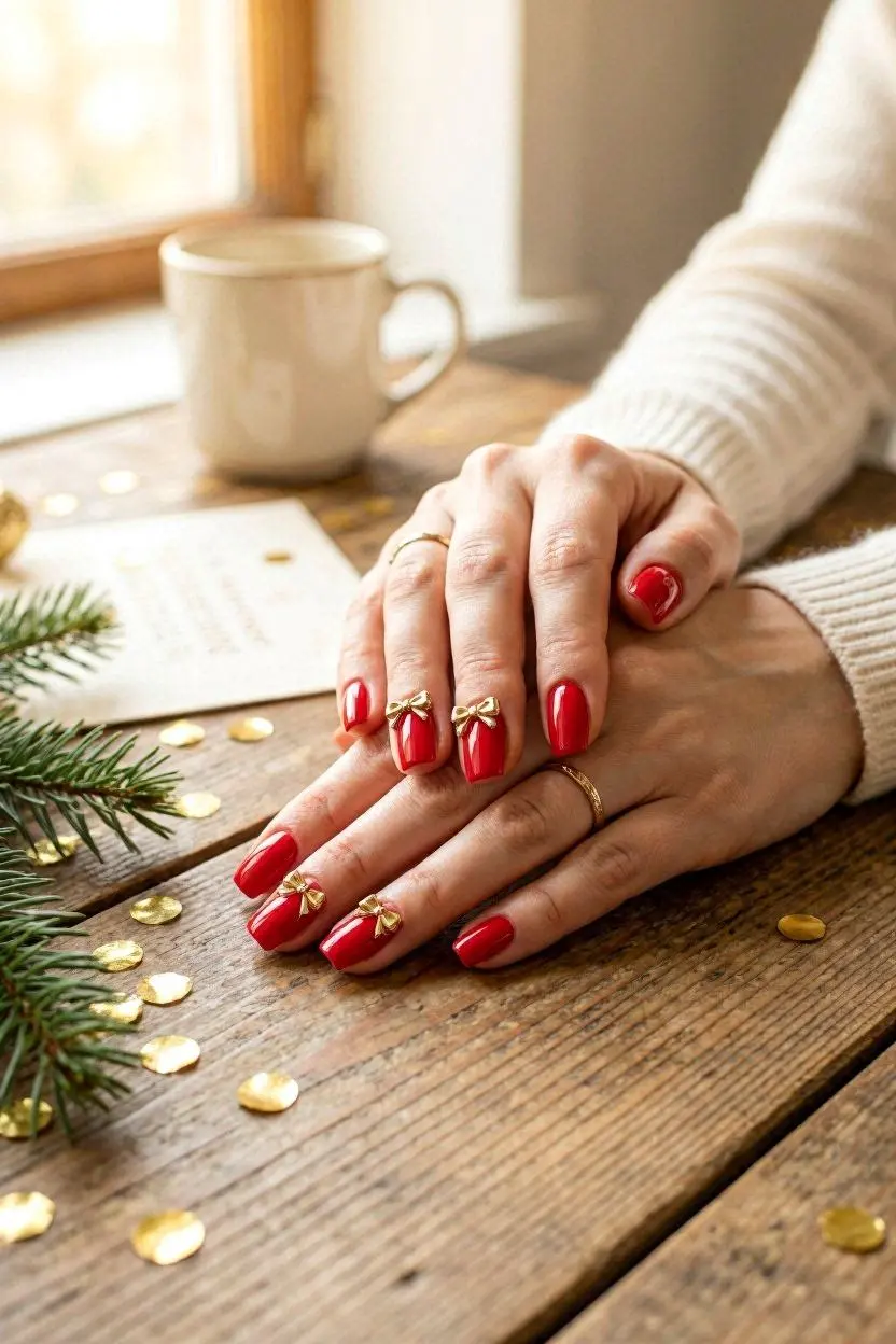 Long Nail Designs for Christmas