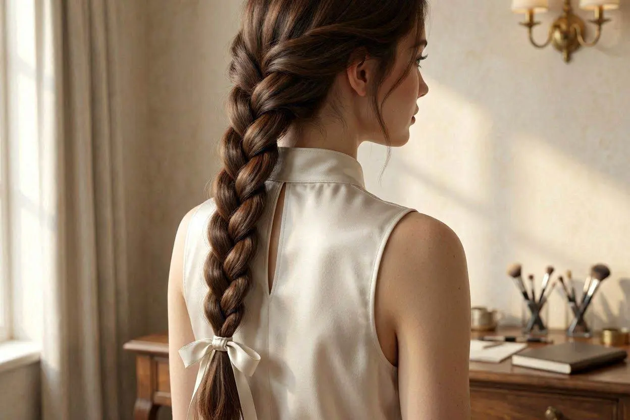 Long Thick Braid Style hairstyle