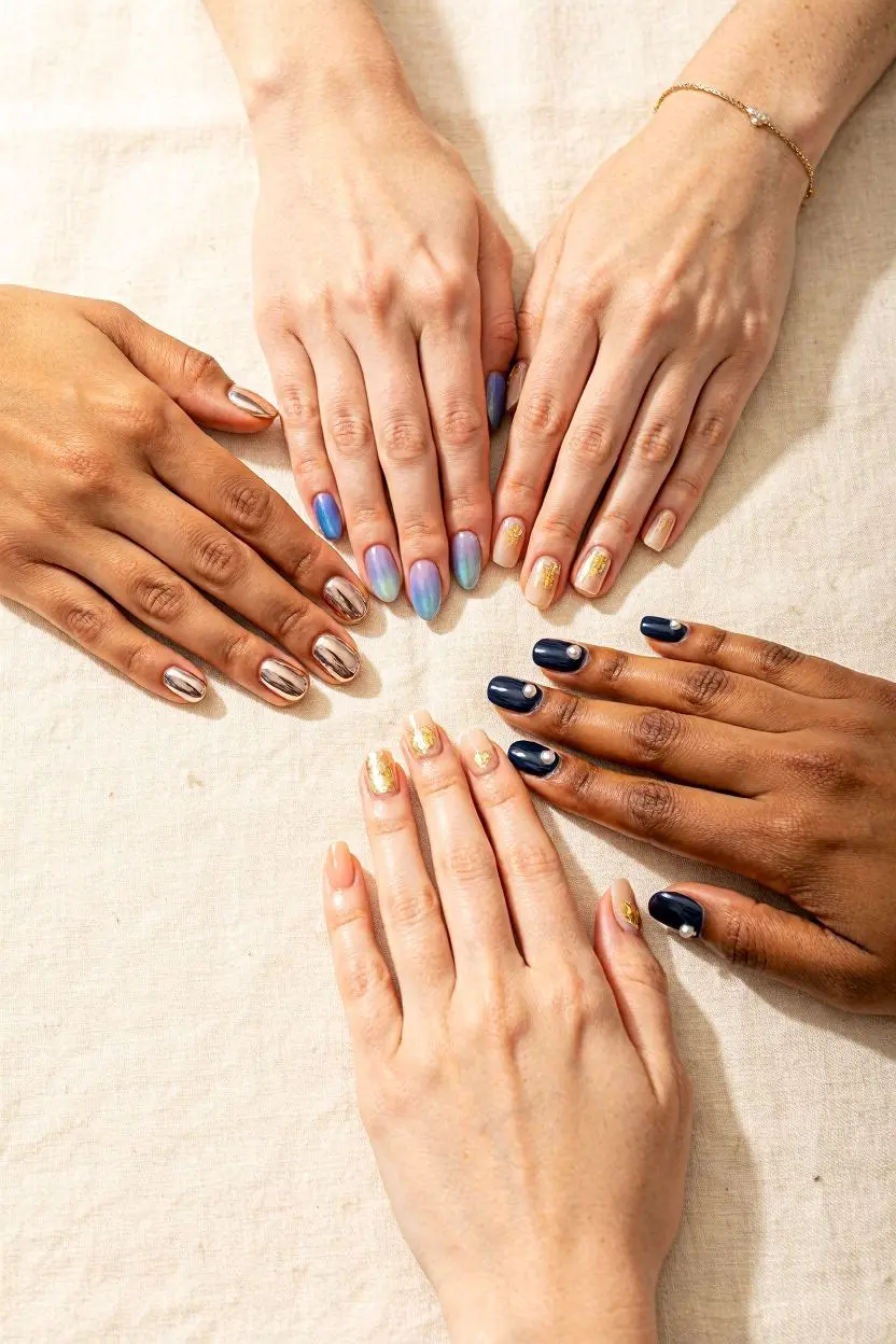 Minimalist & Clean-Girl Round Nails
