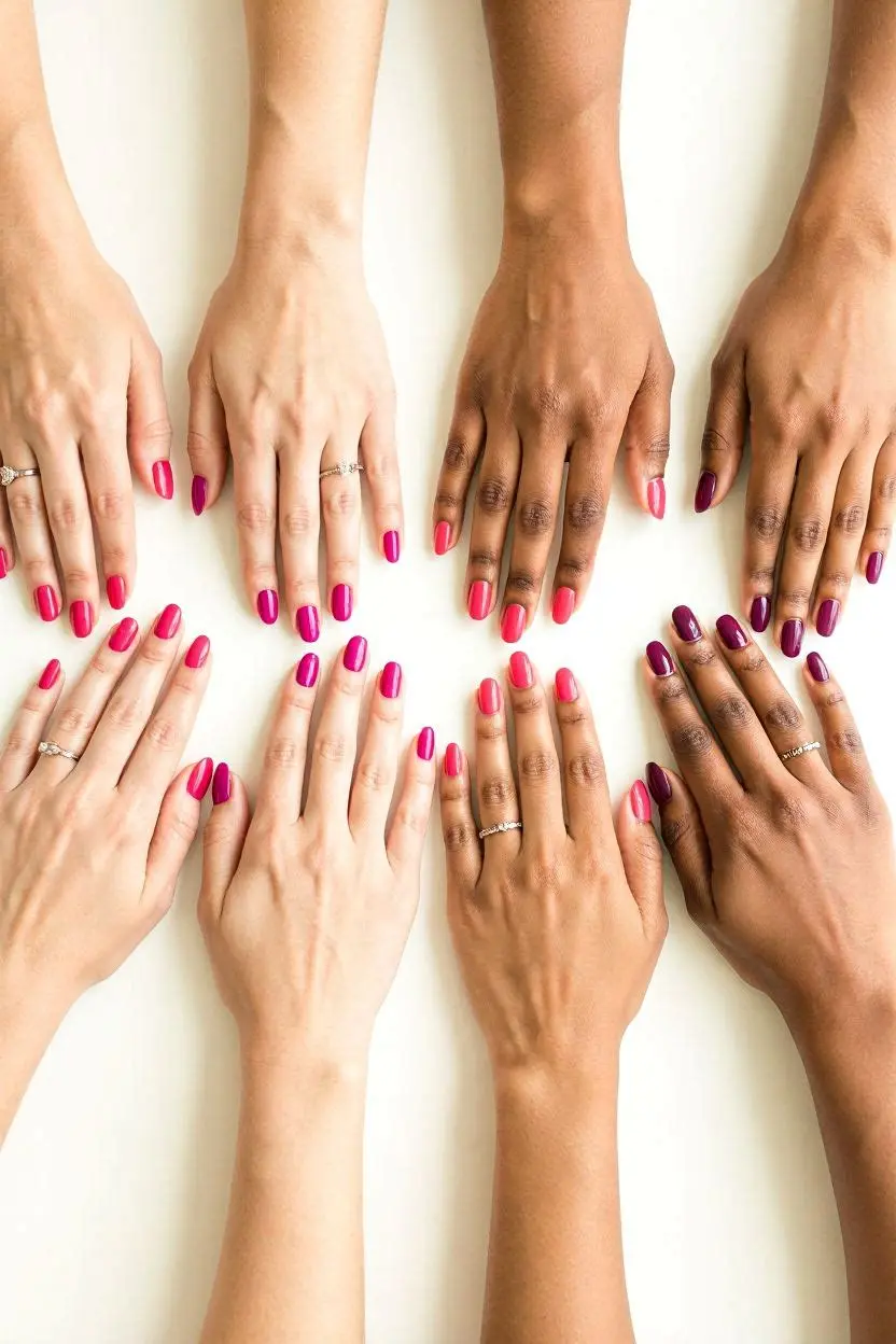 Minimalist Fuchsia Nail Ideas