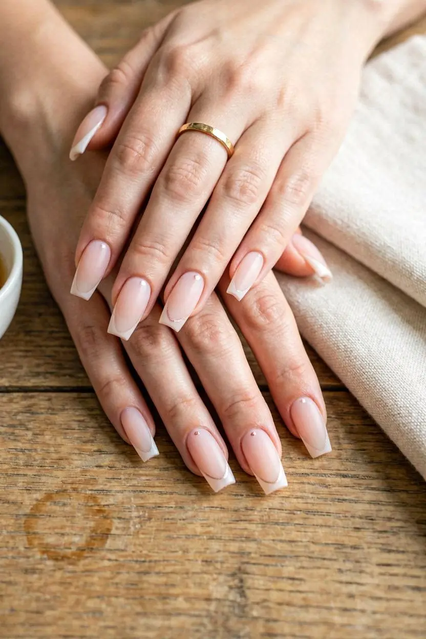 Minimalist & Nude Ballerina Nails