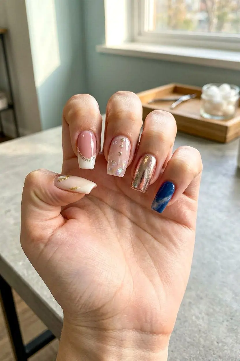 Nail Art Coffin Nail Designs