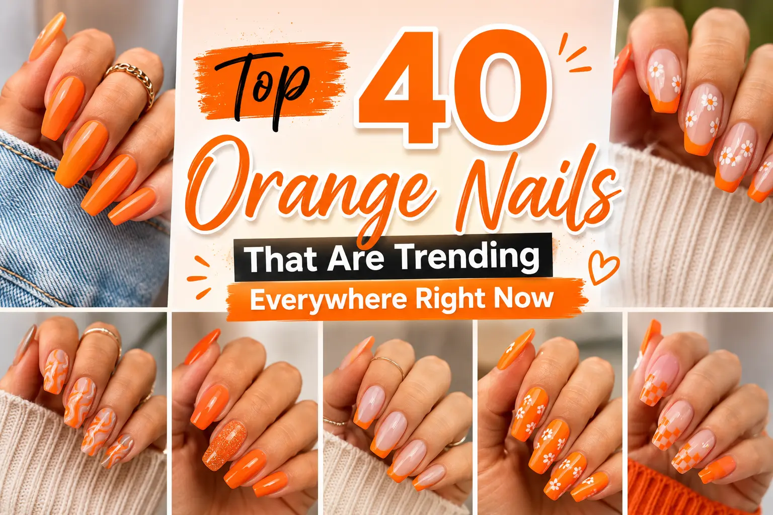 Orange Nails That Are Trending