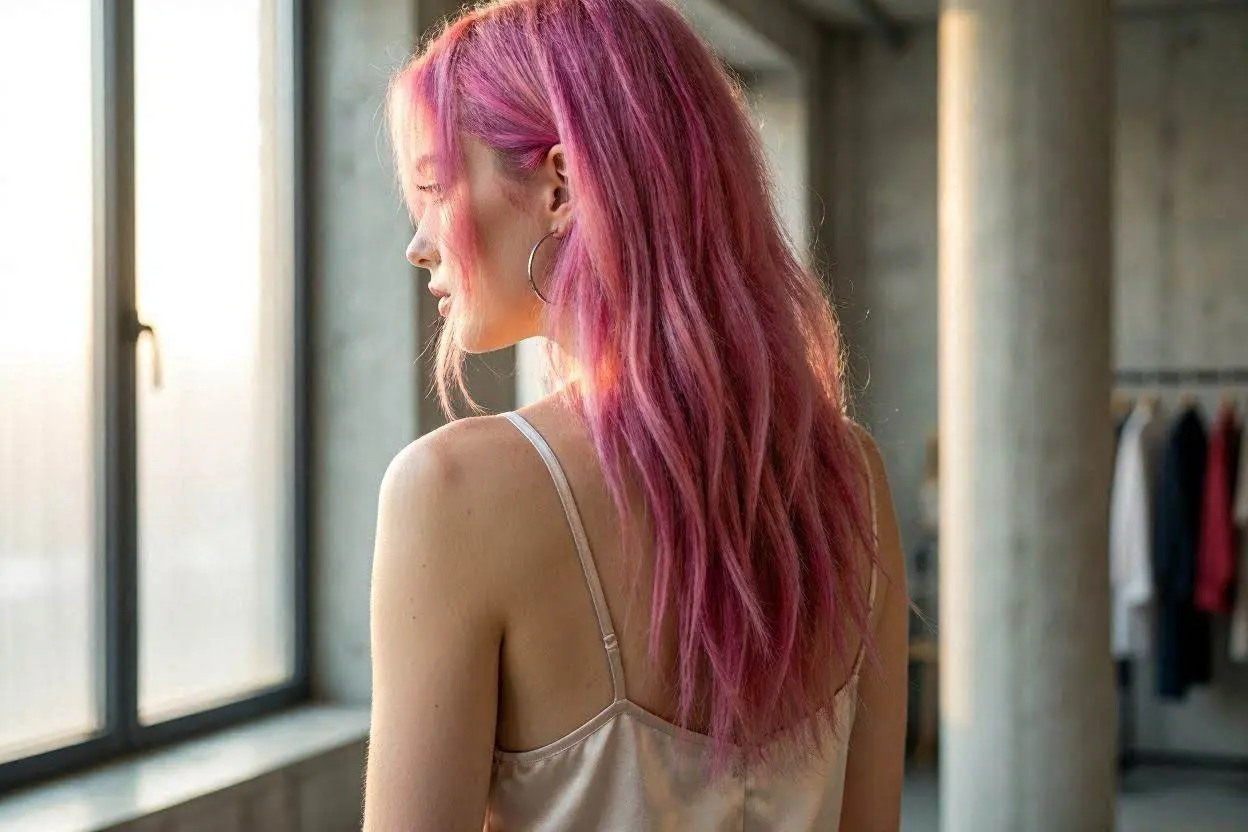 Punky Pink Long Hair hairstyle