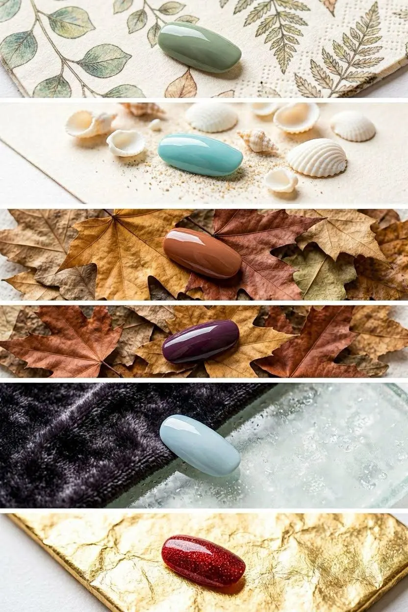 Seasonal Oval Nail Designs