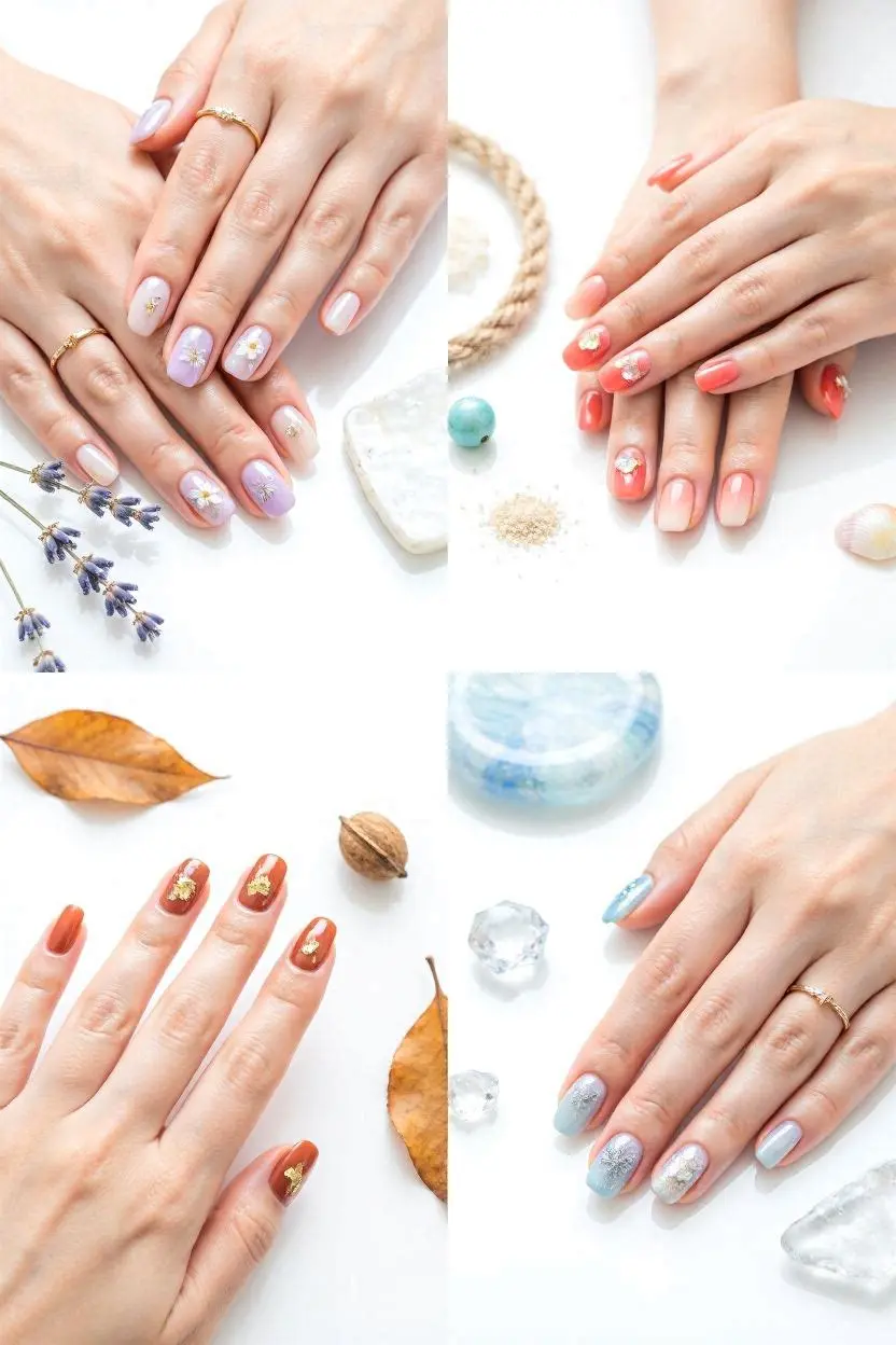 Seasonal Squoval Nail Designs