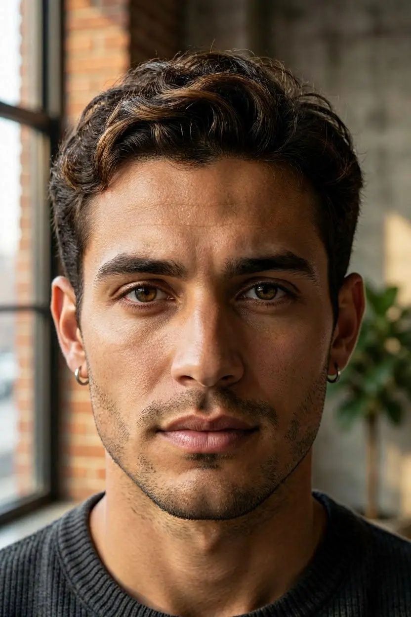 Short Wavy Hairstyles for Men
