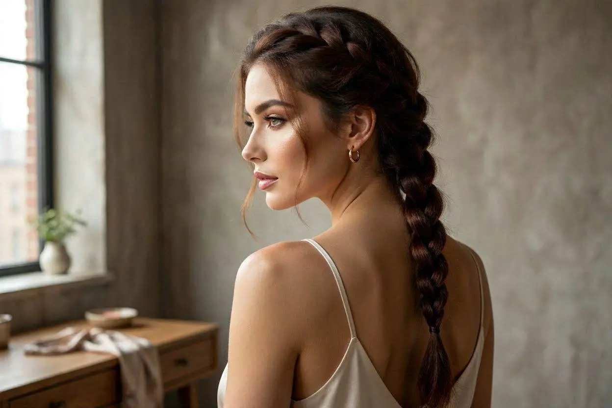 Side Braid Long Hairstyle