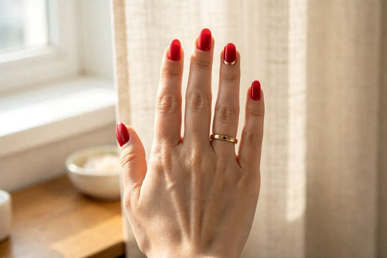Simple Classy Red Nail Designs
