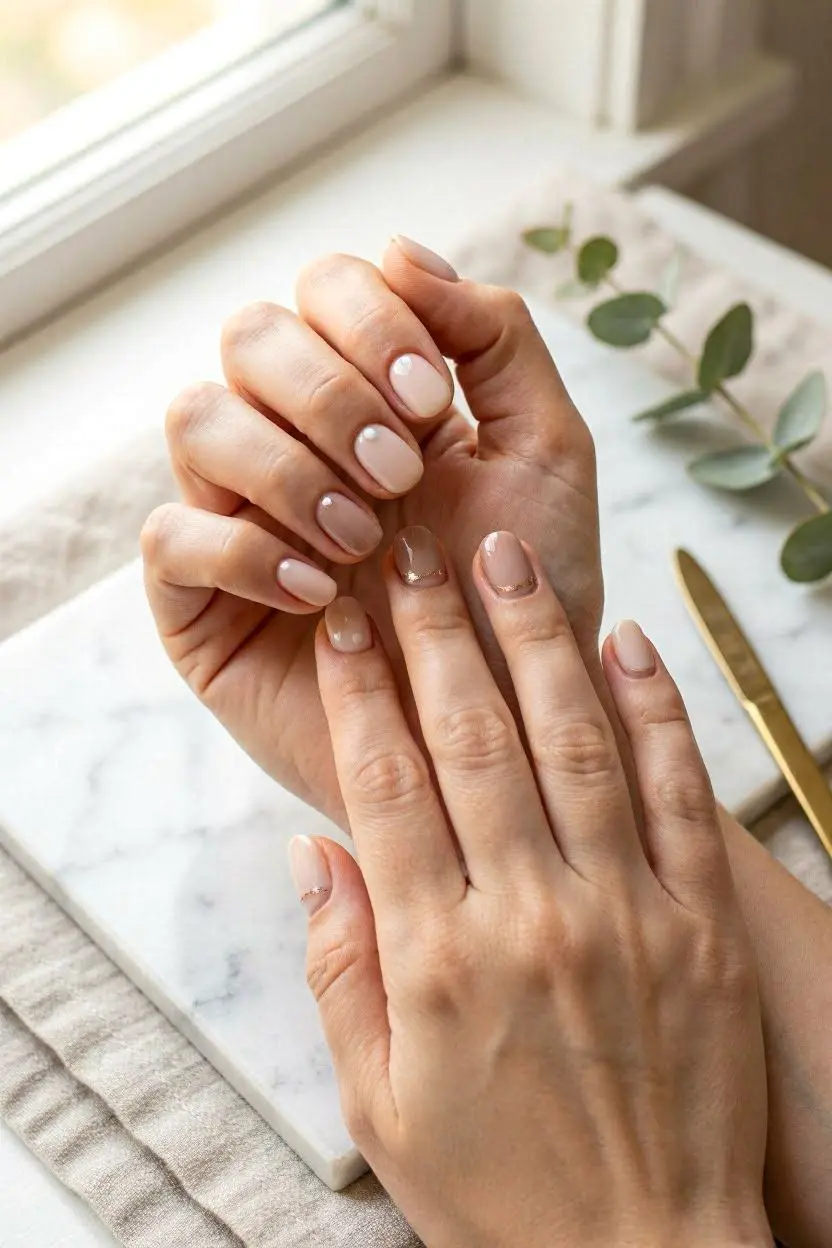 100+ Simple Nail Designs for 2026: Trendy & Easy 10 Simple Nude Nail Designs