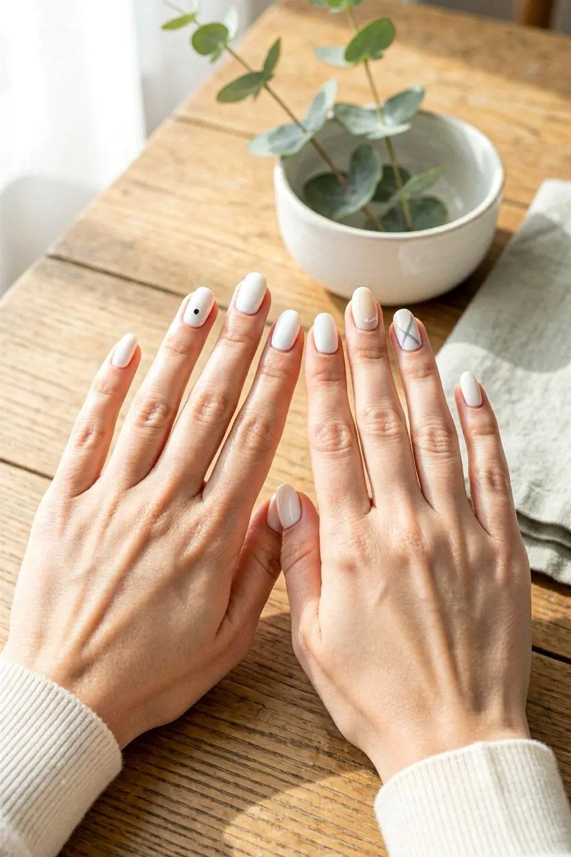 100+ Simple Nail Designs for 2026: Trendy & Easy 8 Simple White Nail Designs