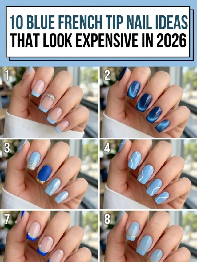 10 Blue French Tip Nail Ideas That Look Expensive in 2026