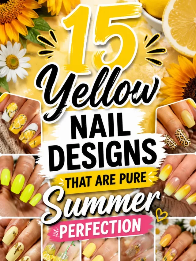 15 Yellow Nail Designs That Are Pure Summer Perfection