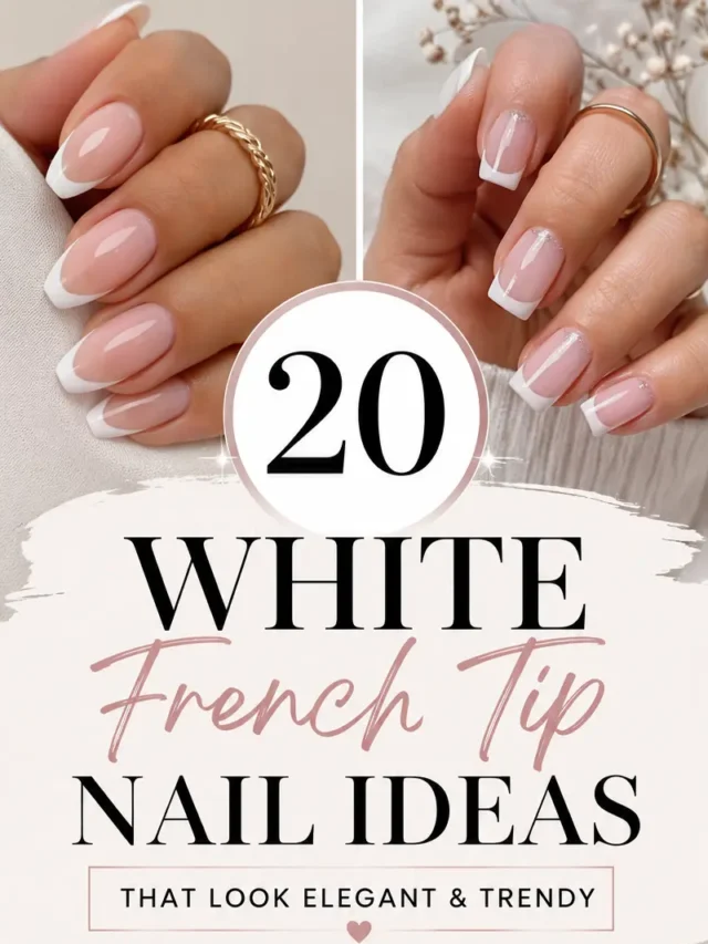 20 White French Tip Nail Ideas That Look Elegant & Trendy