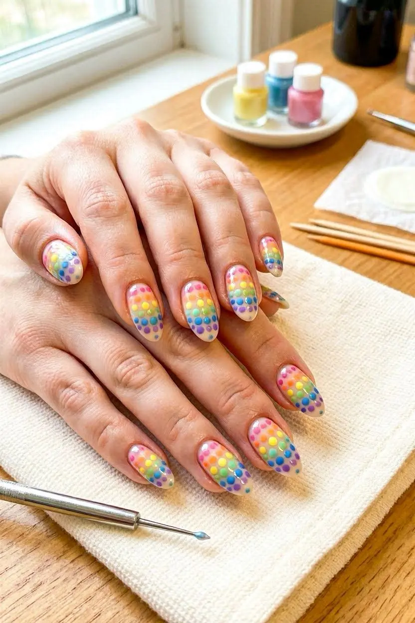cute oval nail designs