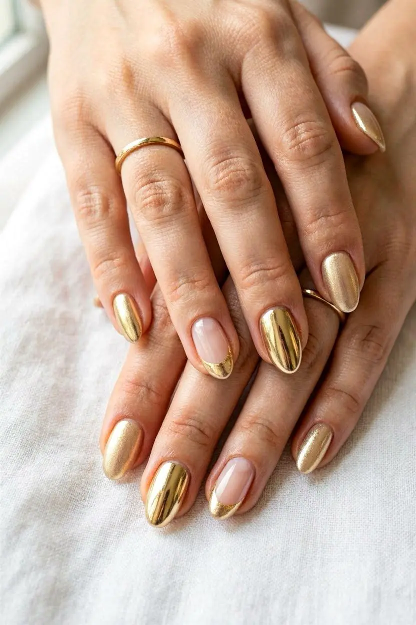 elegant gold nail designs