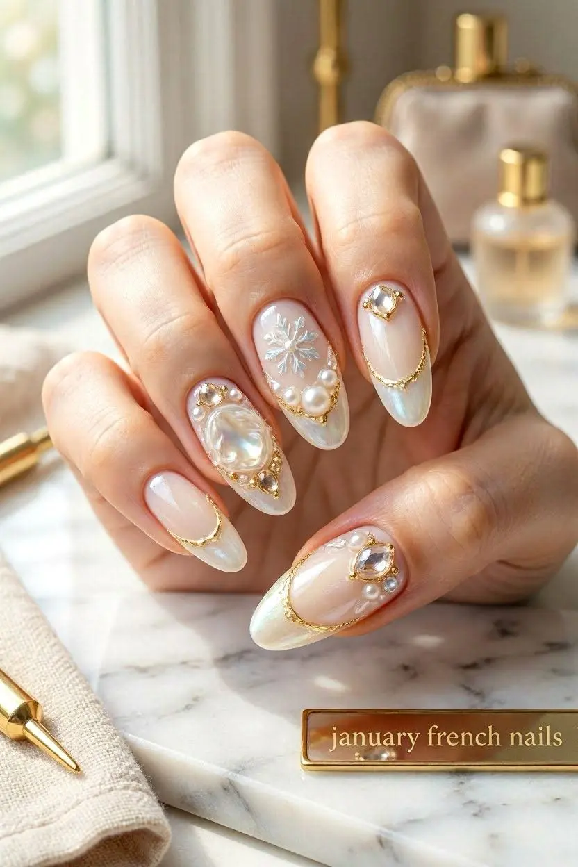 january french nails
