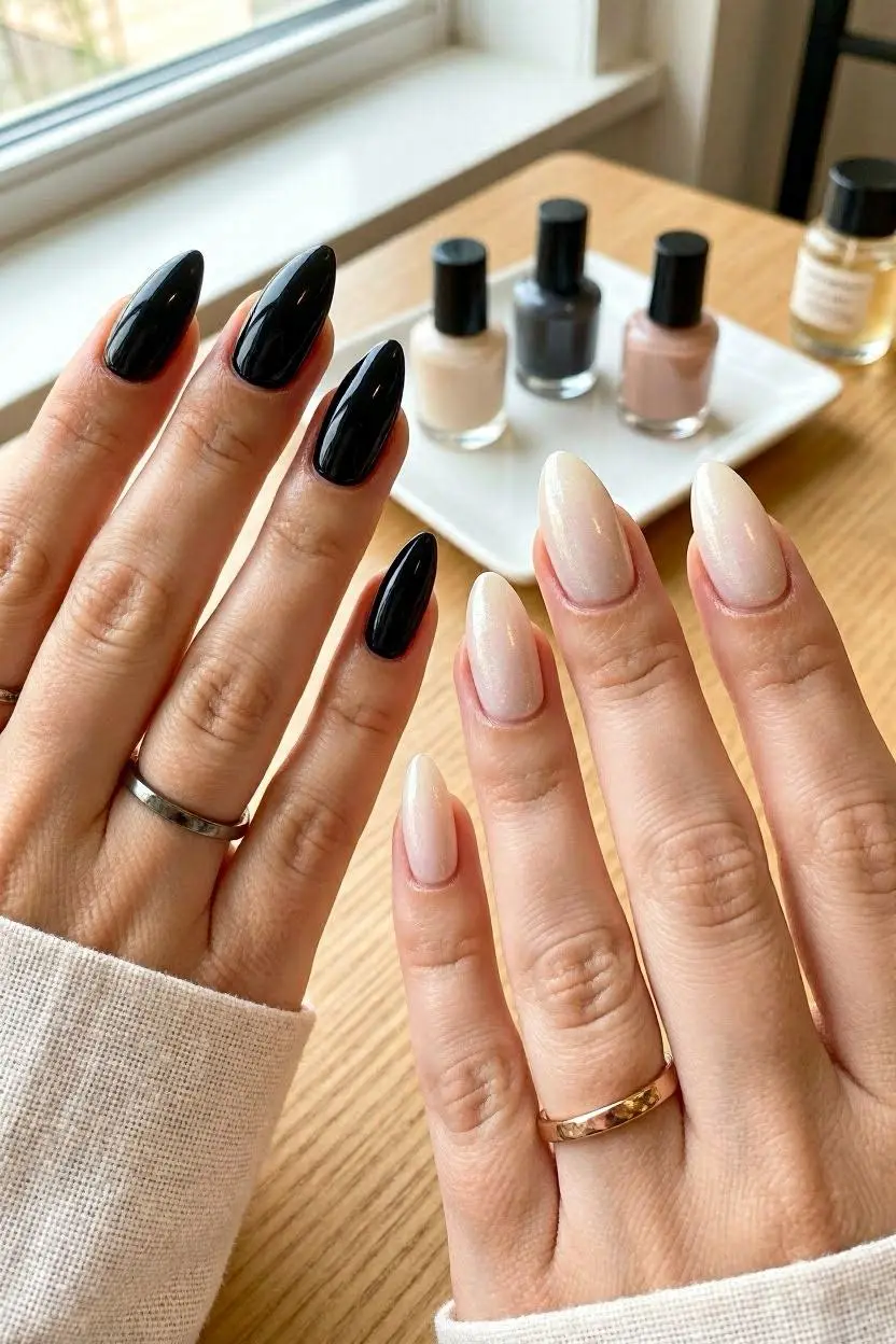 mountain peak nails vs almond nails