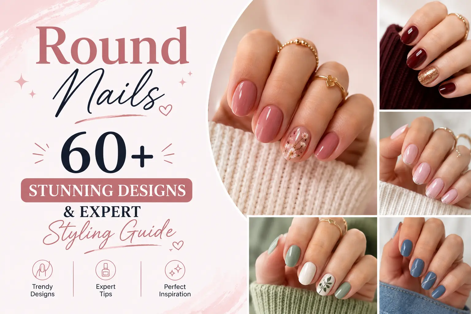 Round Nails: 60+ Stunning Designs & Expert Styling Guide