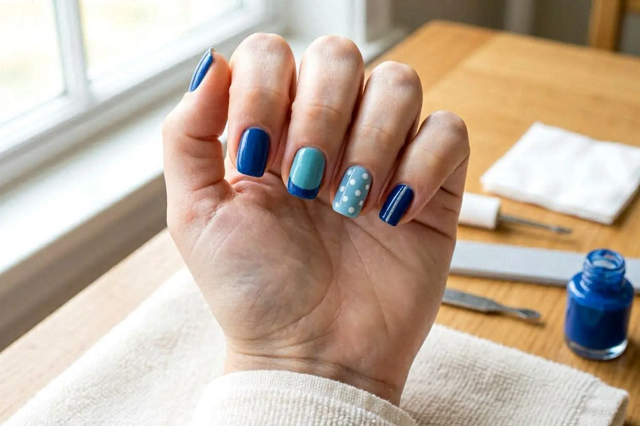 simple and easy nail art at home