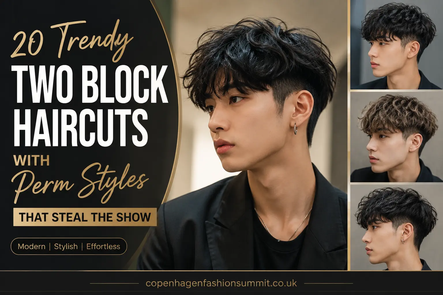 20 Two Block Haircuts with Perm Styles For Boyes