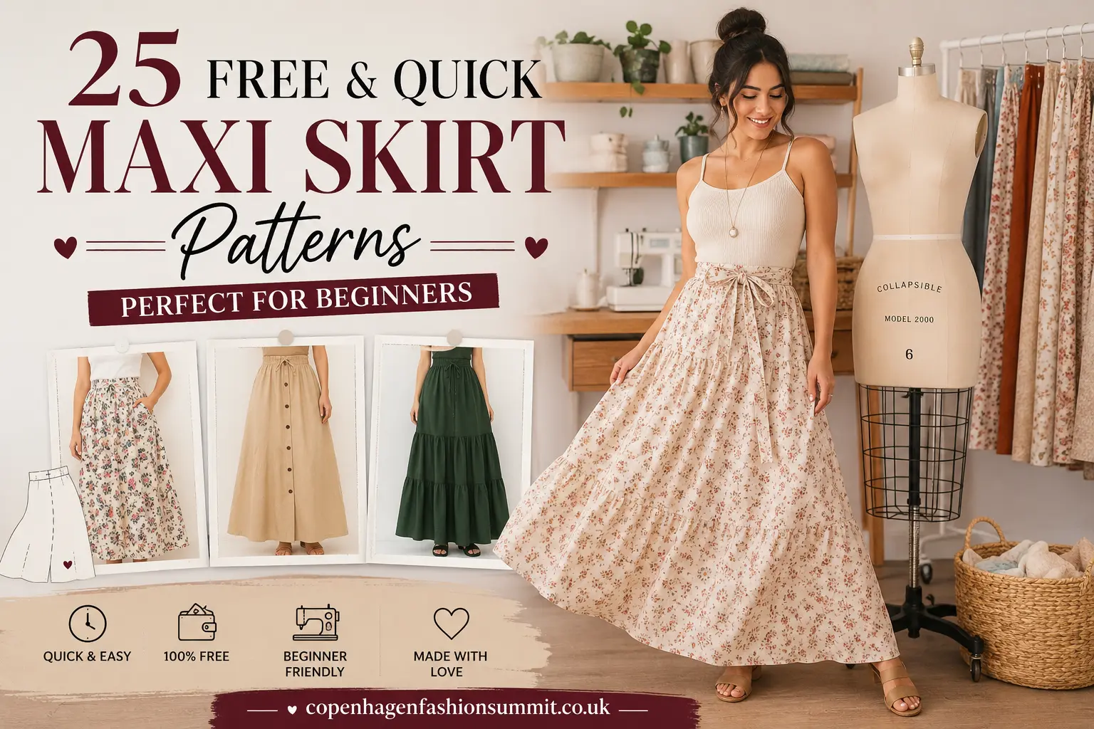 25 Free and Quick Maxi Skirt Patterns