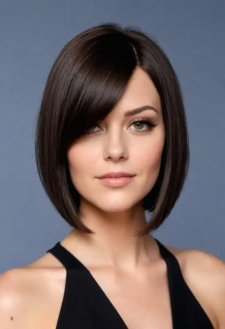 A-Line Bob Short Hairstyle For Women 