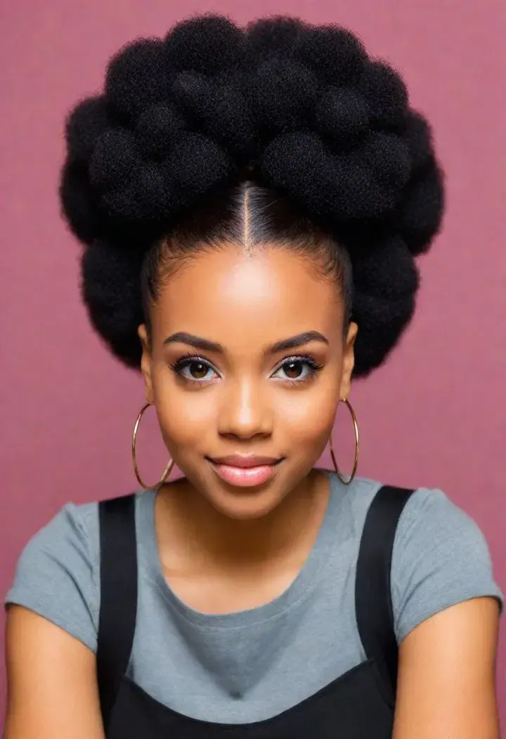 Afro Puffs hairstyle for women
