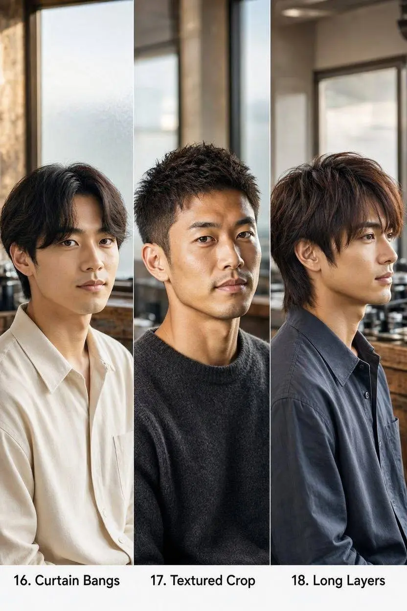 Asian Hairstyles and Haircuts for Men part 6
