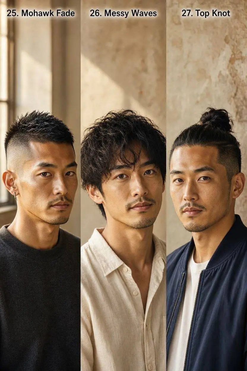 Asian Hairstyles and Haircuts for Men part 9