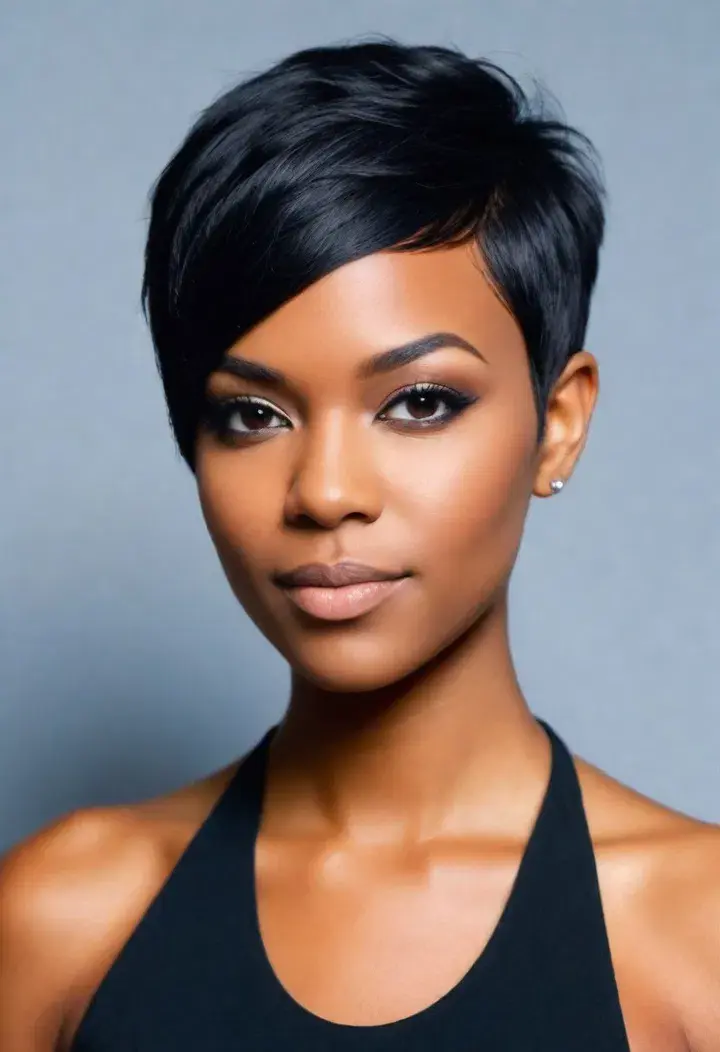 Asymmetrical Pixie Cut