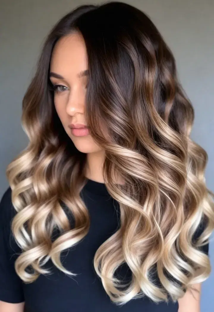 Balayage on Curls Hairstyle