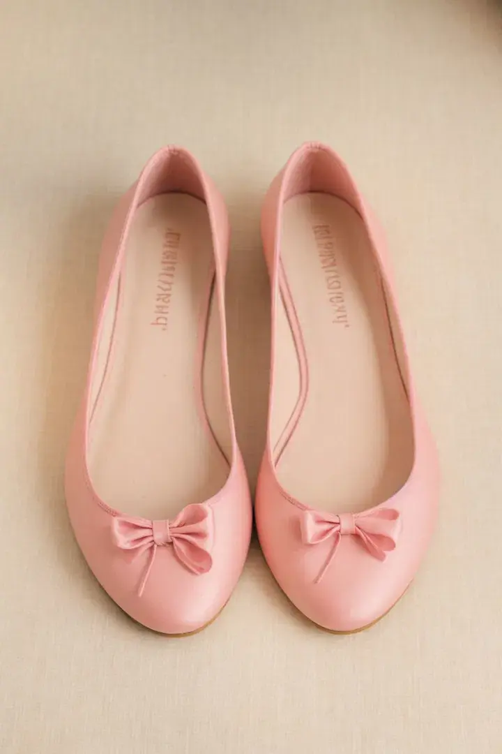. Ballet Flats with Ribbons