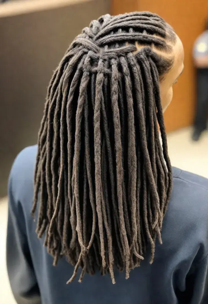  Basket Weave Dreadlocks Hairstyle