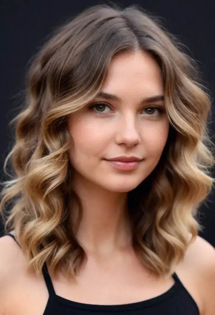 Beachy Waves haircut for around face