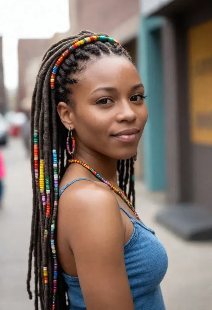  Beaded Tip Dreadlocks haircut