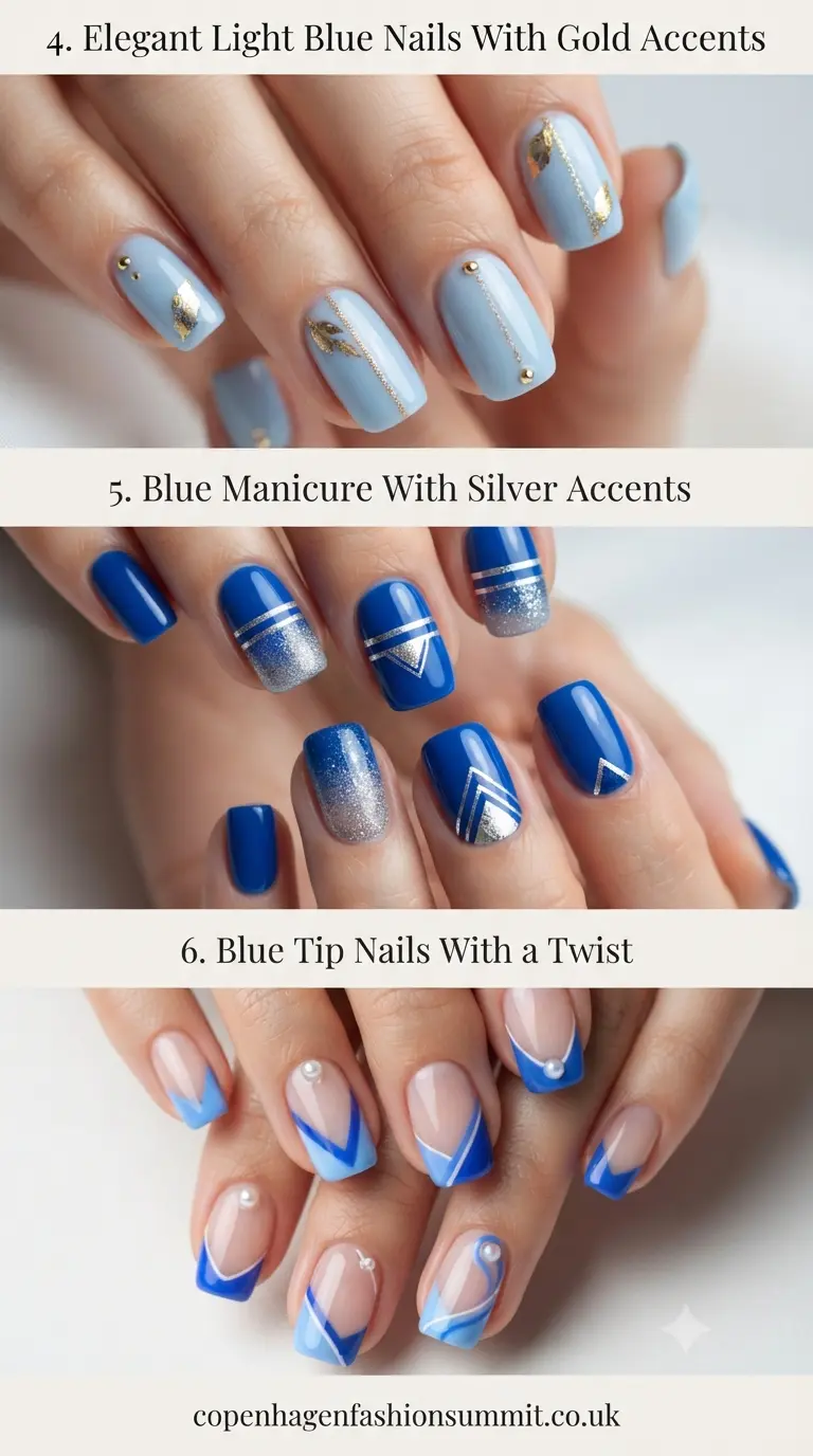 Dreamy Blue Sky Nails: 36 Airy & Carefree Manicures to Try 3 Blue Sky Nails Ideas Part 2
