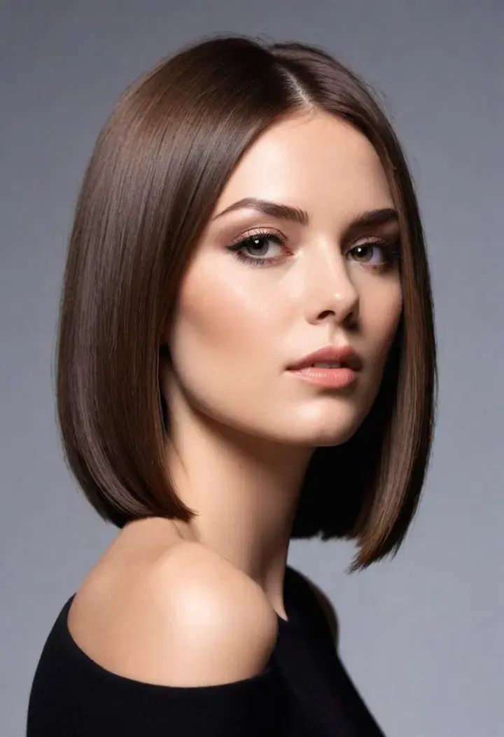 Blunt Cut Short Hairstyle For Women