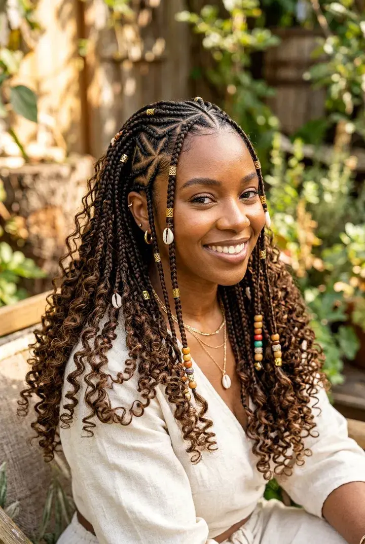 Boho Tribal Braids hairstyle