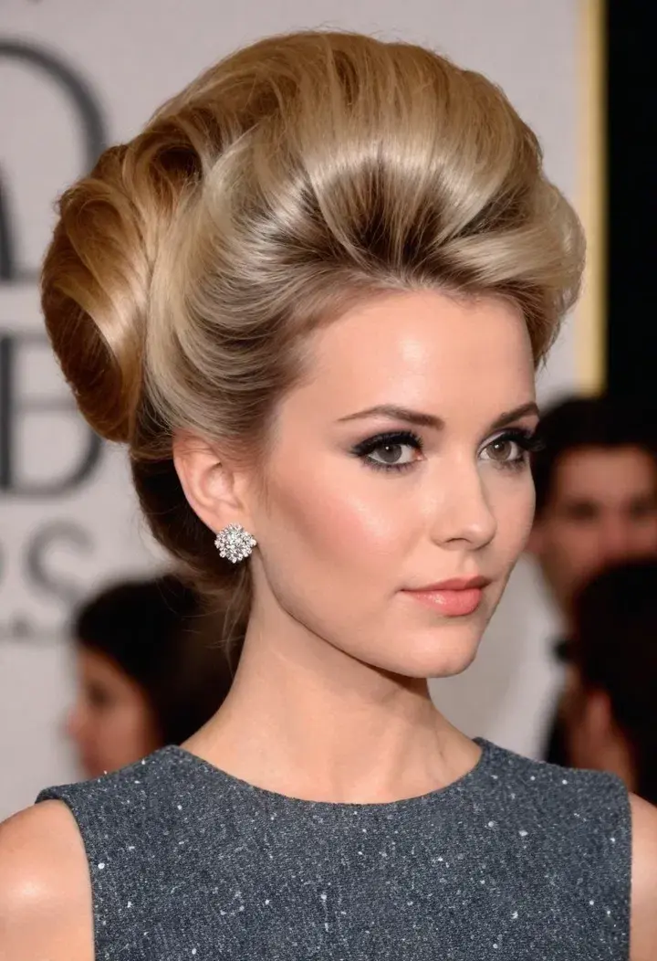 Big Hair, Bigger Attitude: 50 Best 80s Inspired Hairstyles 23 Bouffant Updo 80s Hairstyle