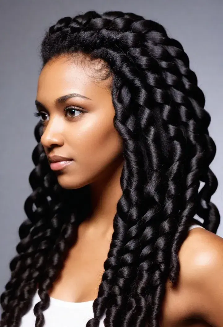 Braid Out hairstyle for women