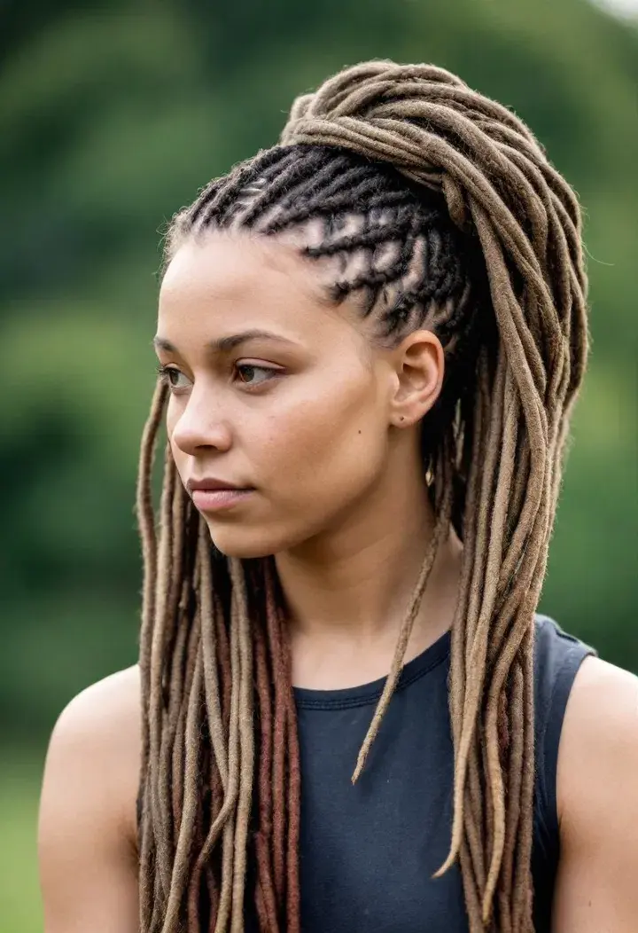 Braided Dreadlocks Hairstyle