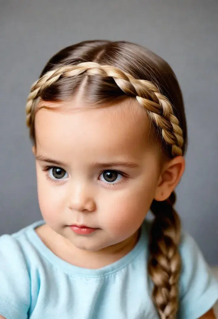 Braided Headband Cute Baby Hairstyle