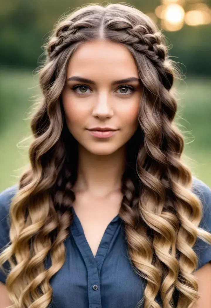 Braided Waves for wavy hairstyle