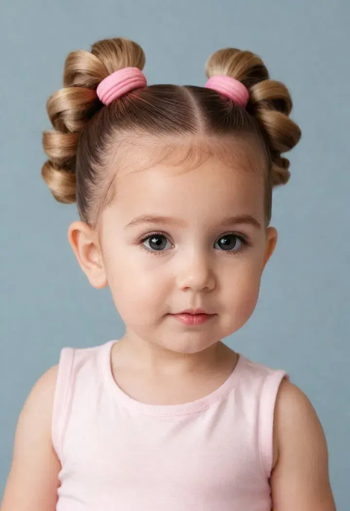  Bubble Ponytail Cute Baby Hairstyle
